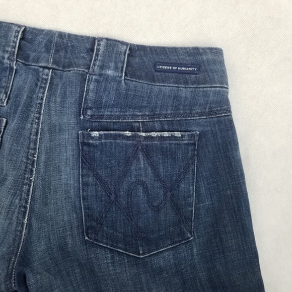 CITIZENS HUMANITY Cuffed Distressed Jean Shorts - Picture 3 of 7